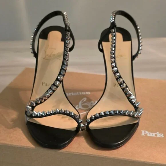 Christian Louboutin Rosalie Spikes 100 - Picture 2 of 6